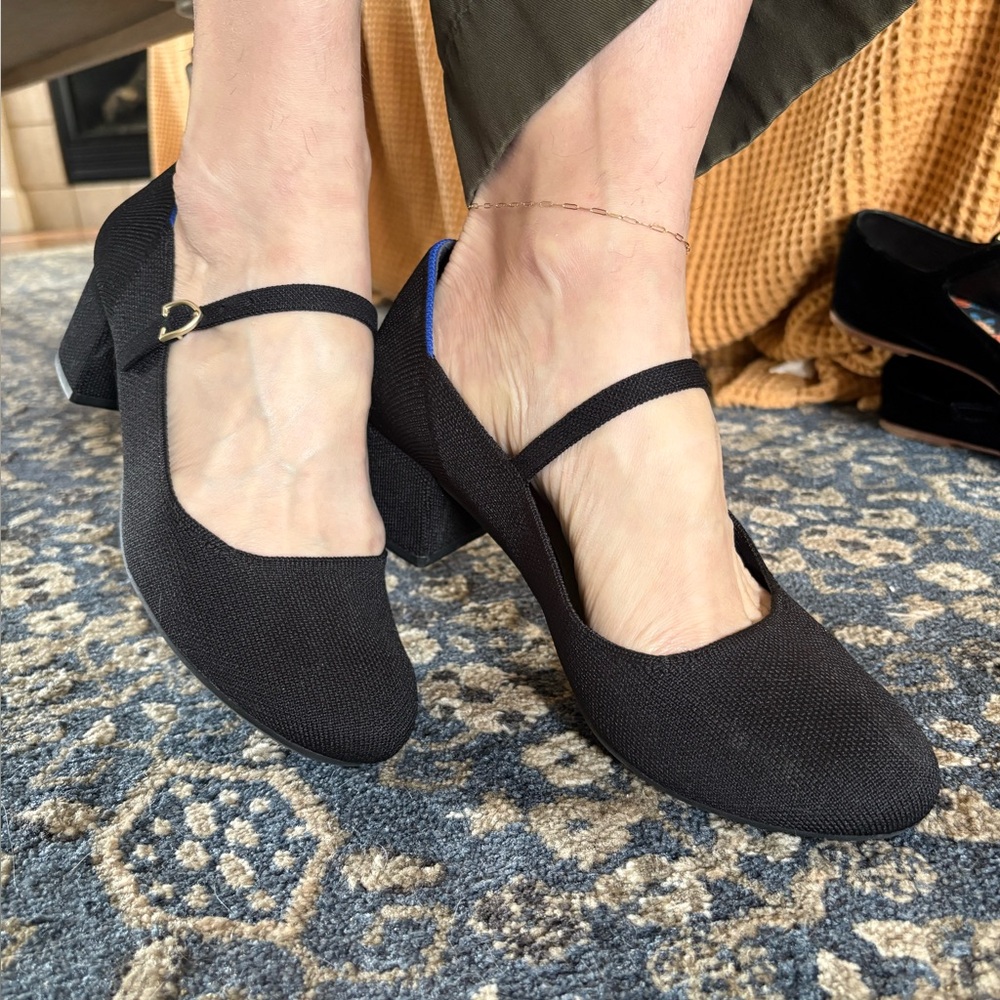 Rothy's Black Mary Jane Heels